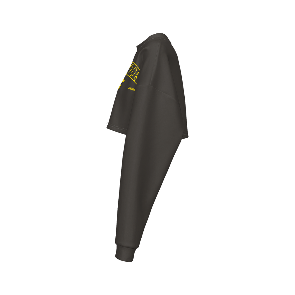 Women's Cropped Scuba-Knit Frenik Sweatshirt