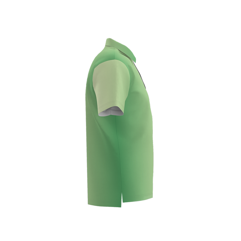 Men's Vertical Gradient Moisture Wicking Lightweight  Quick-Dry Polo Shirt