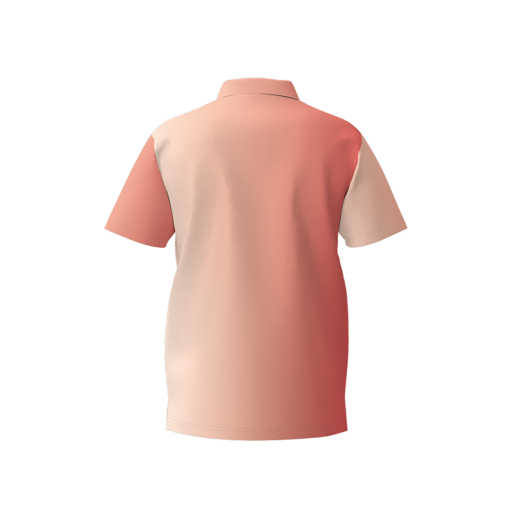 Men's Vertical Gradient Moisture Wicking Lightweight  Quick-Dry Polo Shirt