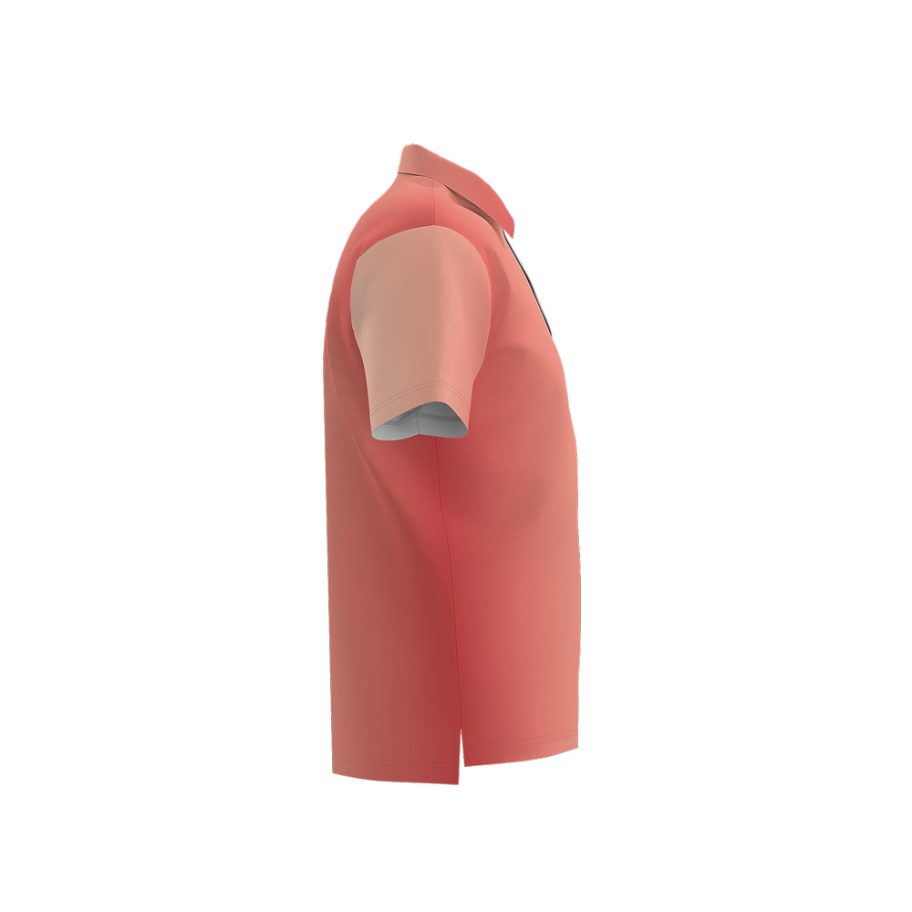 Men's Vertical Gradient Moisture Wicking Lightweight  Quick-Dry Polo Shirt