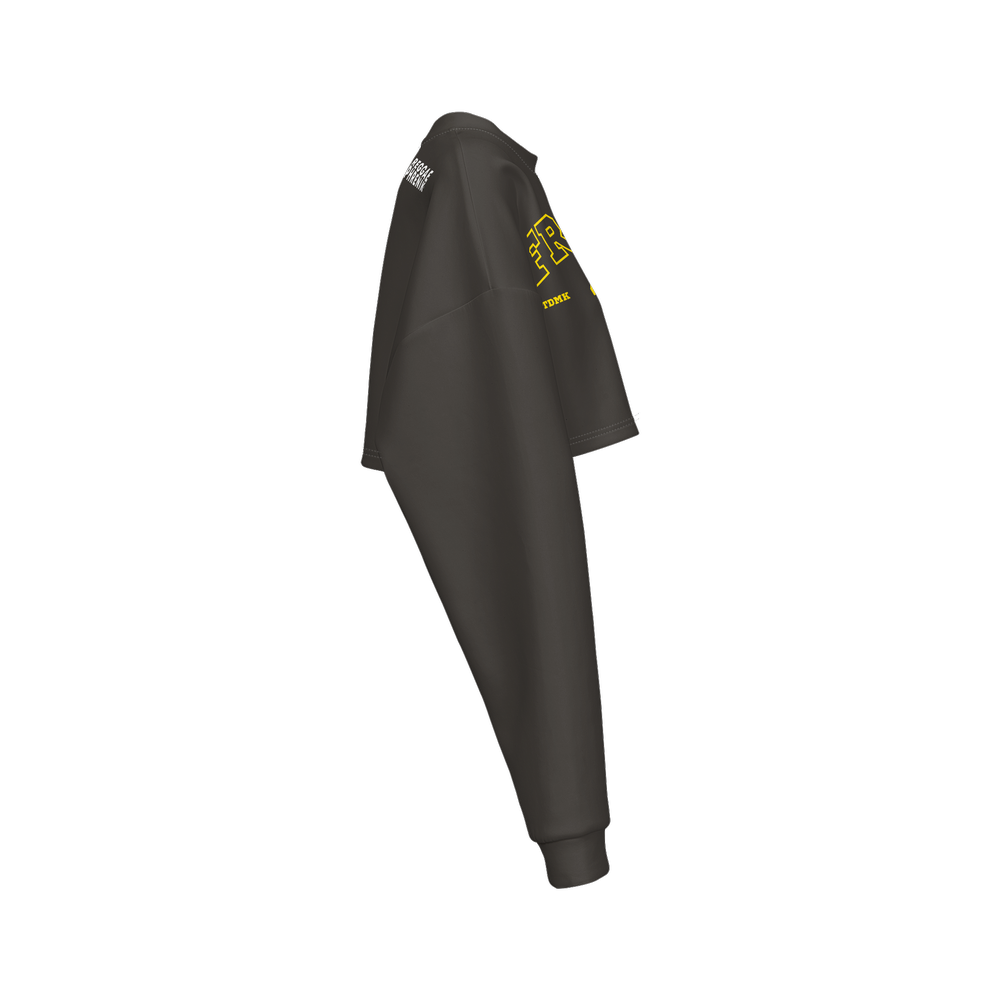 Women's Cropped Scuba-Knit Frenik Sweatshirt