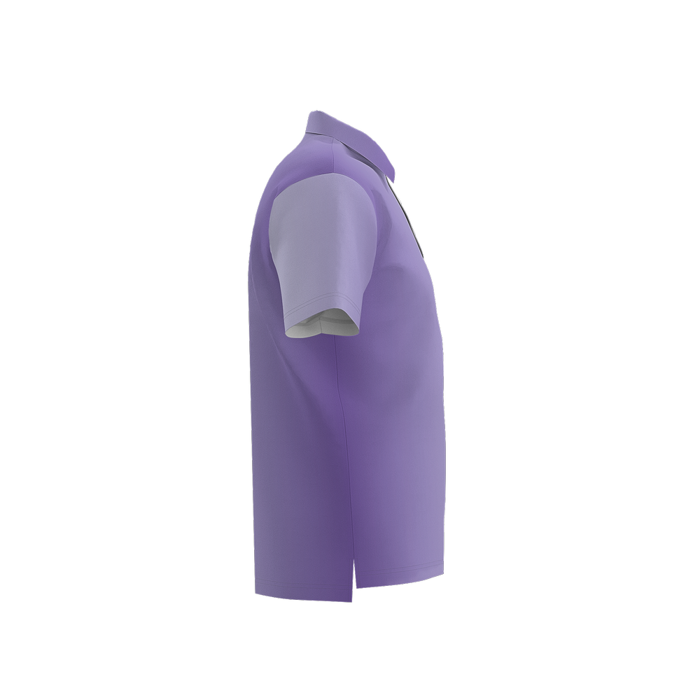 Men's Vertical Gradient Moisture Wicking Lightweight  Quick-Dry Polo Shirt