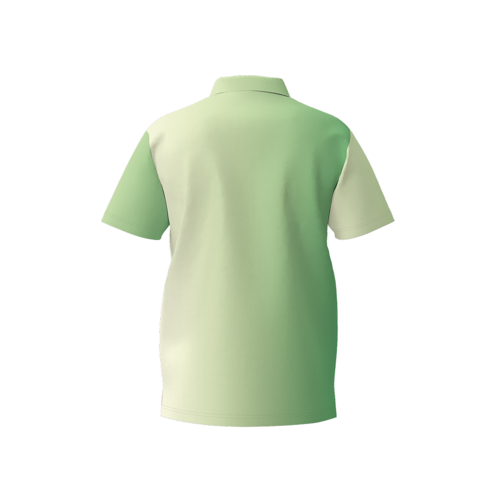 Men's Vertical Gradient Moisture Wicking Lightweight  Quick-Dry Polo Shirt