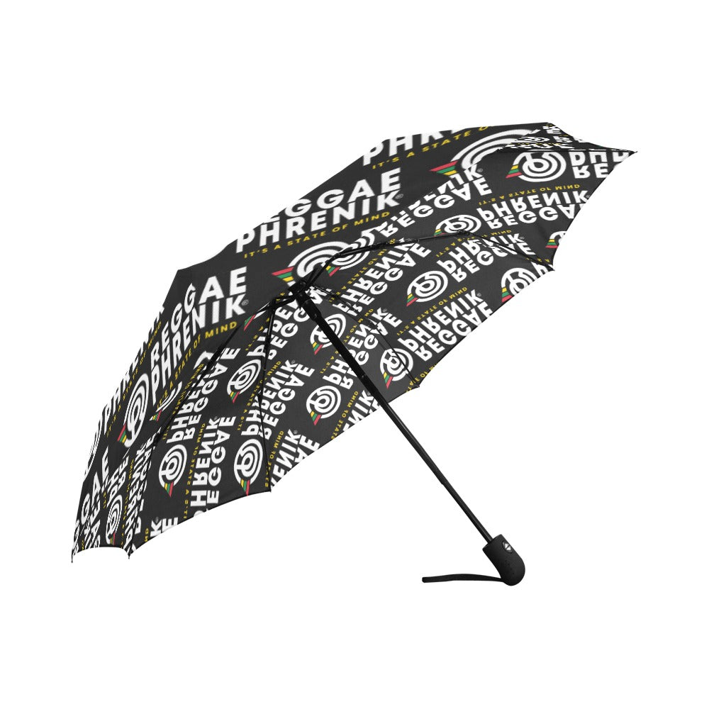 Logo Pattern Automatic Folding Umbrella