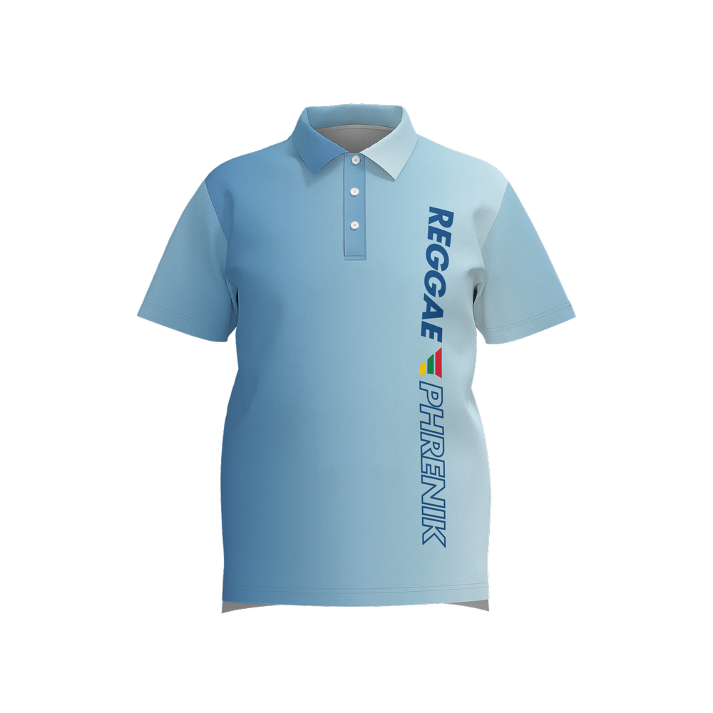 Men's Vertical Gradient Moisture Wicking Lightweight  Quick-Dry Polo Shirt