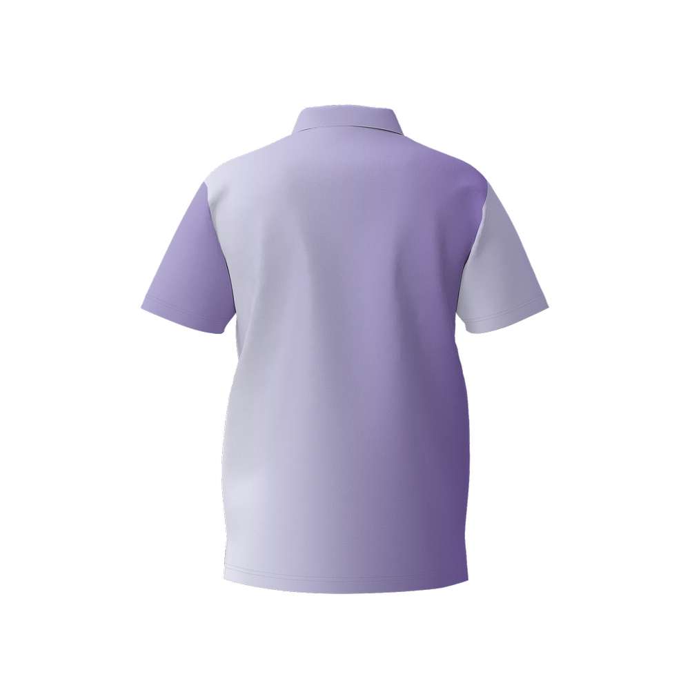 Men's Vertical Gradient Moisture Wicking Lightweight  Quick-Dry Polo Shirt