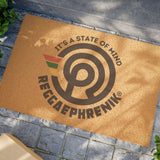 ReggaePhrenik Circular Logo Coconut Fiber Doormat