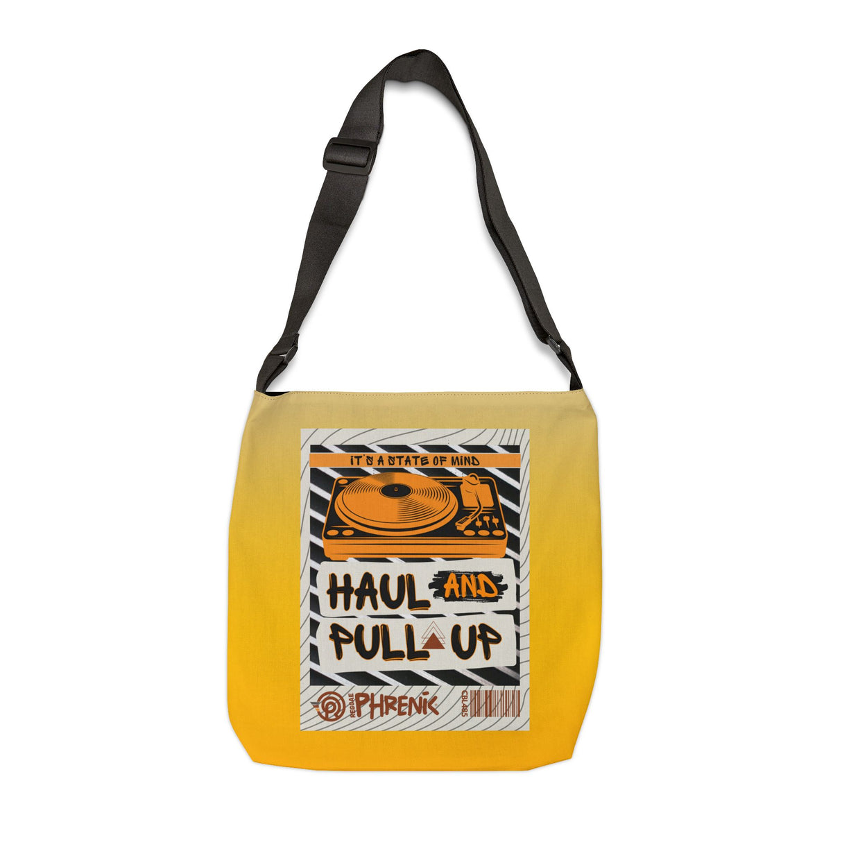 ReggaePhrenik® Haul and Pull-Up Adjustable Strap  Sunset Tote