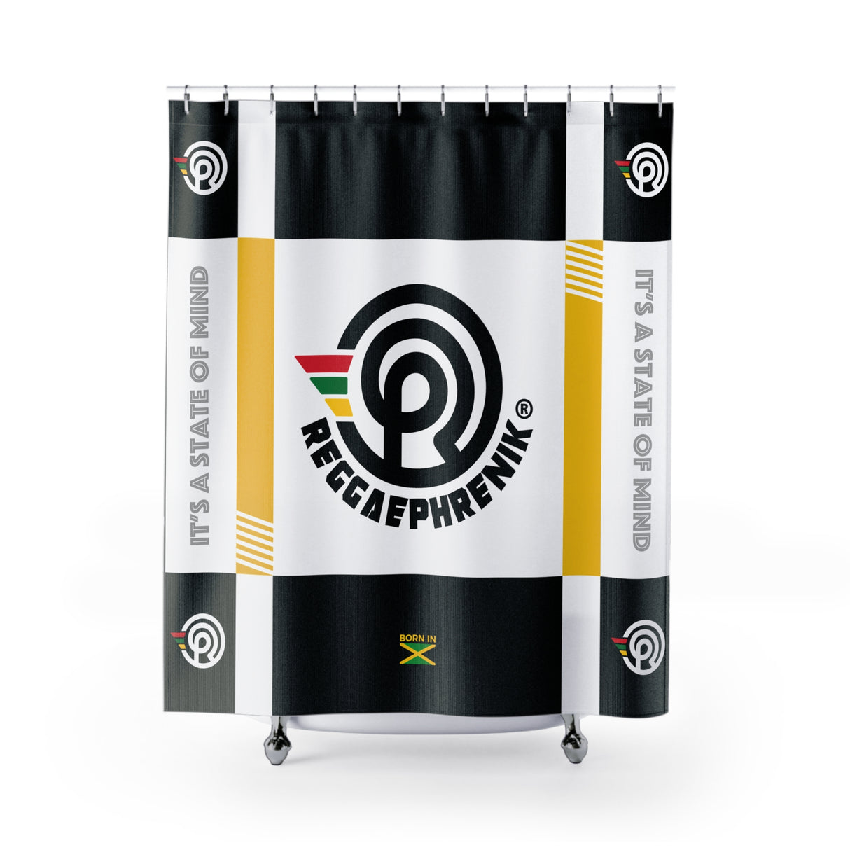 ReggaePhrenik® Reverse Block Shower Curtain