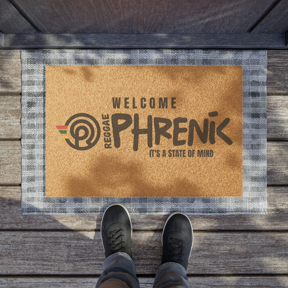 ReggaePhrenik Welcome Coconut Fiber Doormat