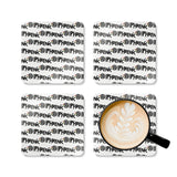 ReggaePhrenik® Pattern 4-Piece Corkwood Coaster Set