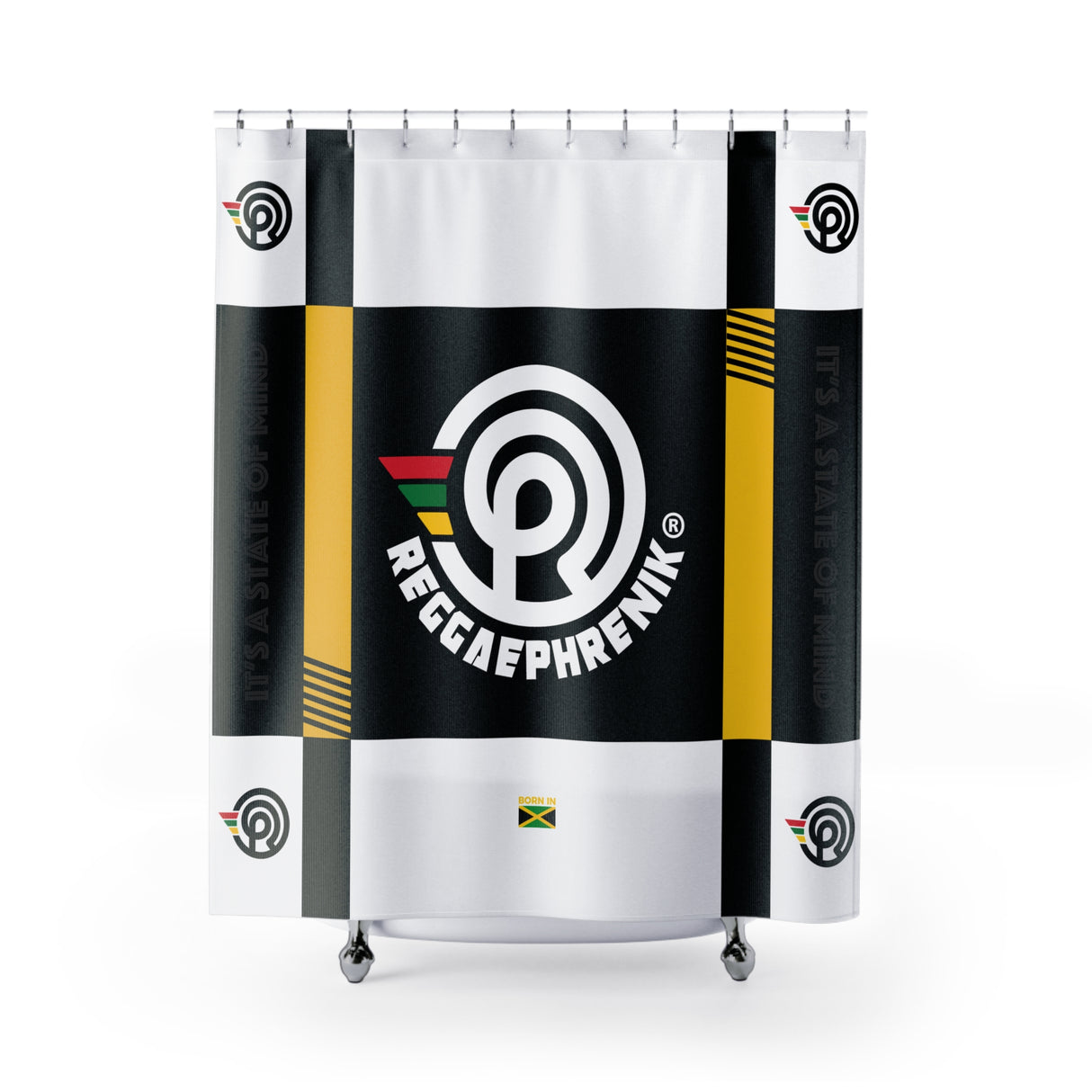 ReggaePhrenik® Reverse Block Shower Curtain