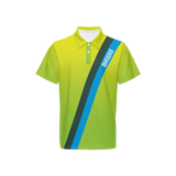 Cross-Line Colors Gradient Performance Polo