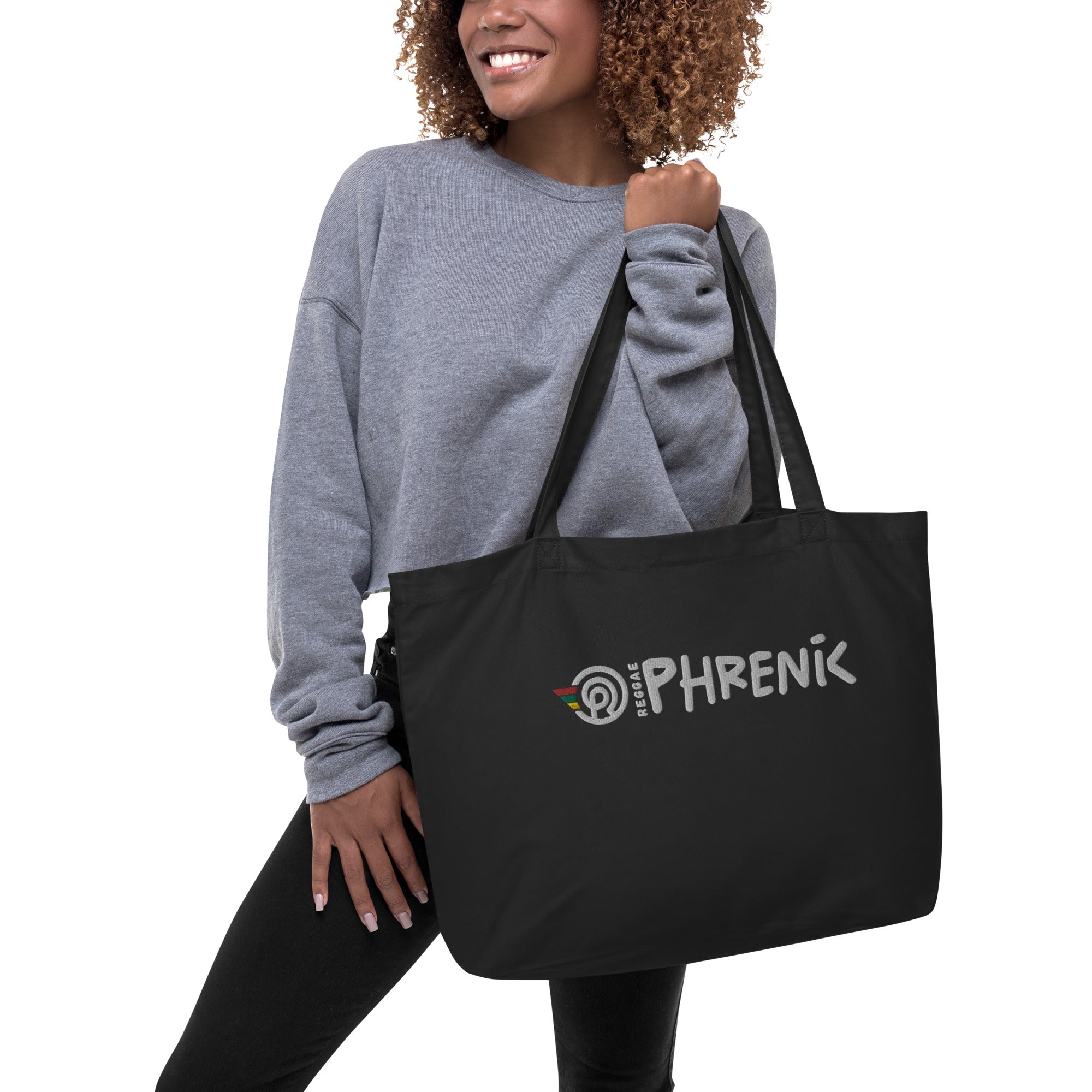 ReggaePhrenik® Logo Embroidered Organic Tote Bag – Reggaephrenik