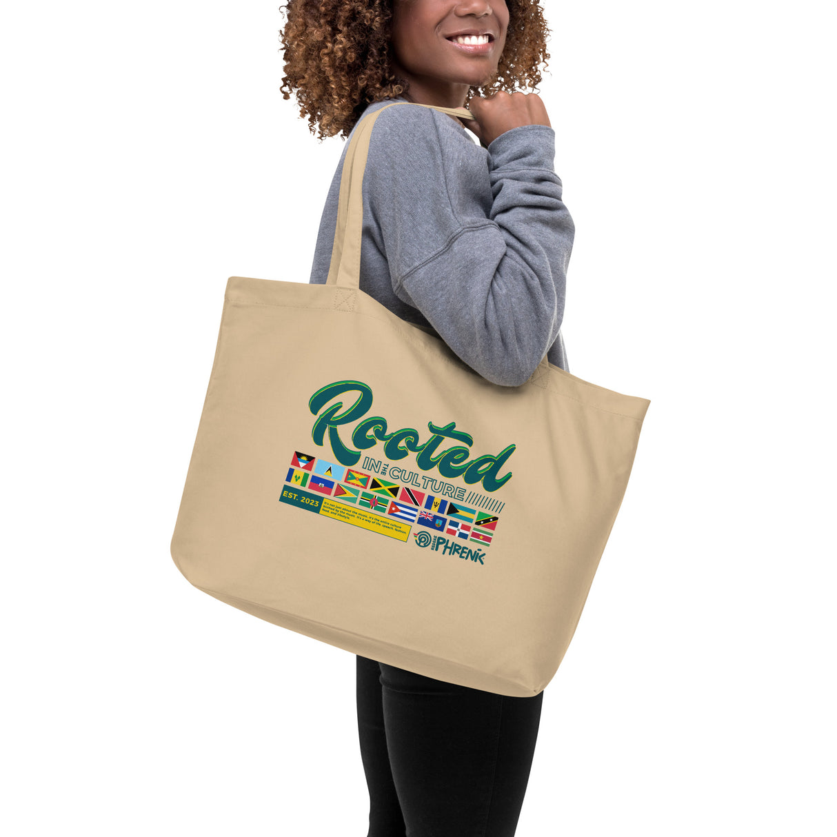 Rooted Oversized Organic Tote