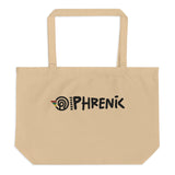 Phrenik Logo Embroidered Organic Tote Bag