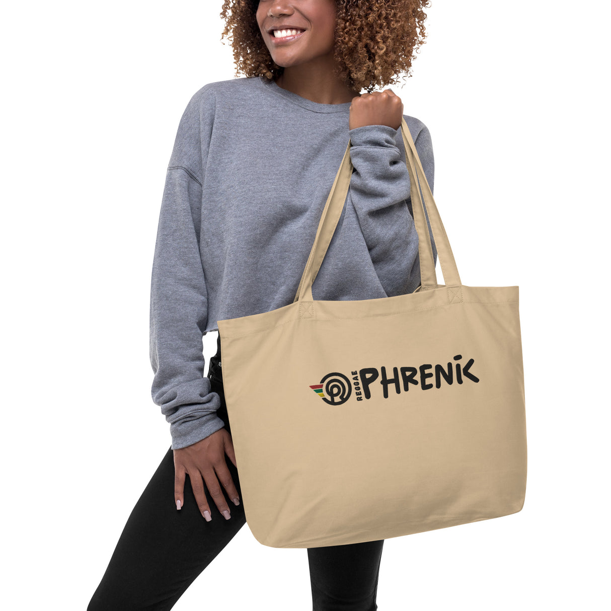 Phrenik Logo Embroidered Organic Tote Bag