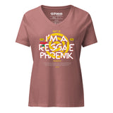 Women’s "I'm a ReggaePhrenik" Soft V-neck Tee