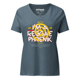 Women’s "I'm a ReggaePhrenik" Soft V-neck Tee